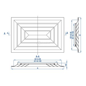 Схема прямоугольных решеток